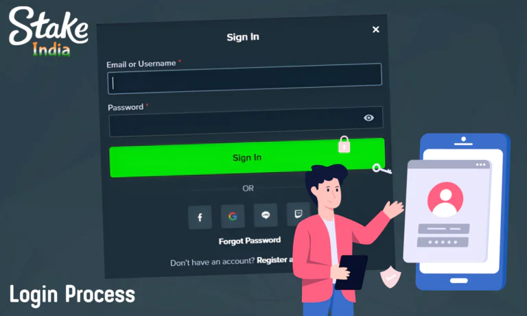 How to log in to your Stake casino account